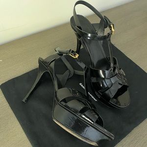 Saint Laurent Tribute platform sandals 40.
